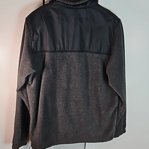 Men's Columbia Ultra Soft Fleece Zipper Jackets Gray/ black Size Medium - Picture 8 of 10